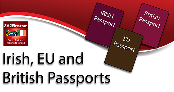 All passport holder in the family are Irish, British and/or EU/EEA: Immigration information for South Africans moving, immigrating, visiting or working in the Republic of Ireland